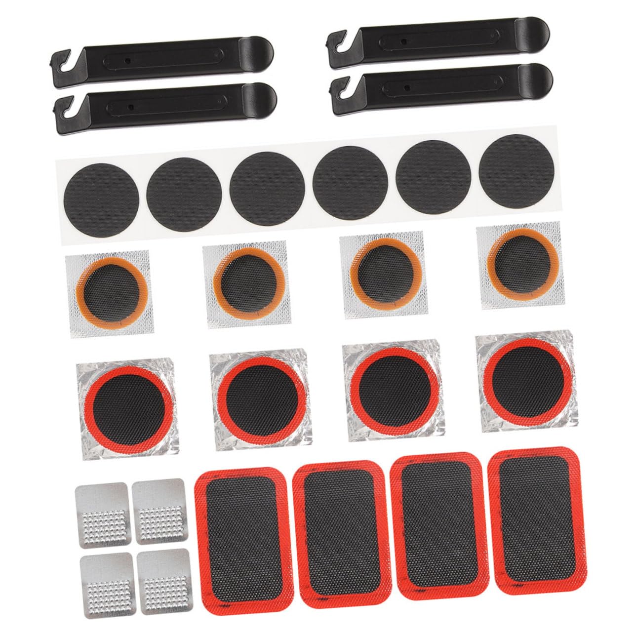 WOONEKY Motorcycle Tire Plug Kit 1 Set Bicycle Repair Patches Adhesive Tire Patch Kit for Bicycles