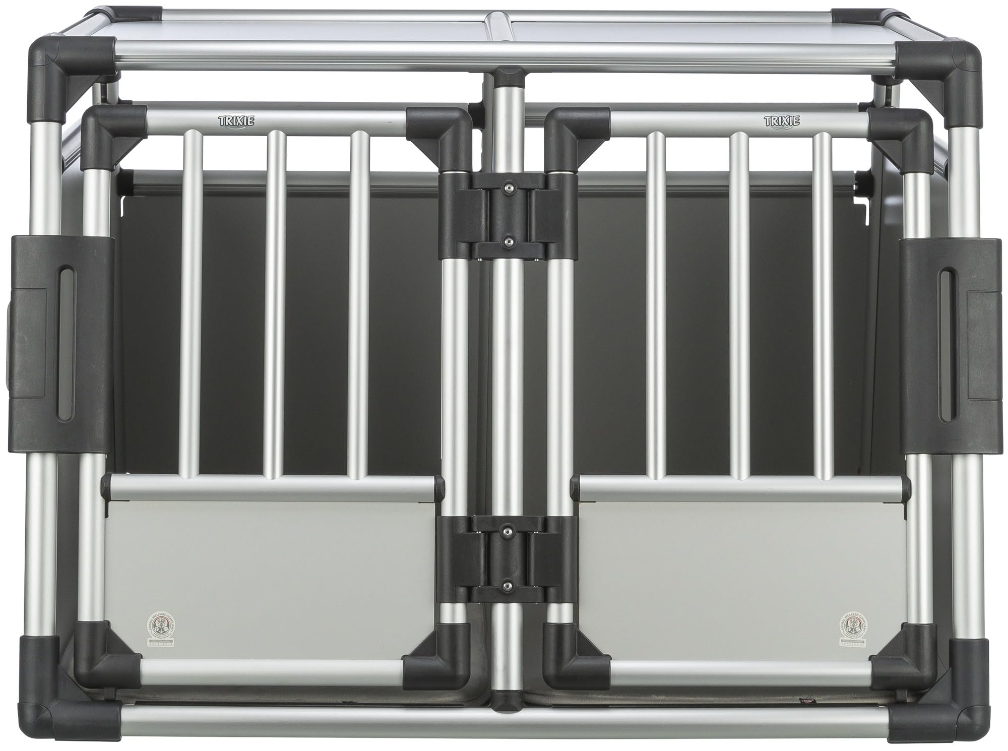 TRIXIE Caisse double Aluminium pour chien – Jusqu'à 50 kg, 93 × 64 × 83 cm