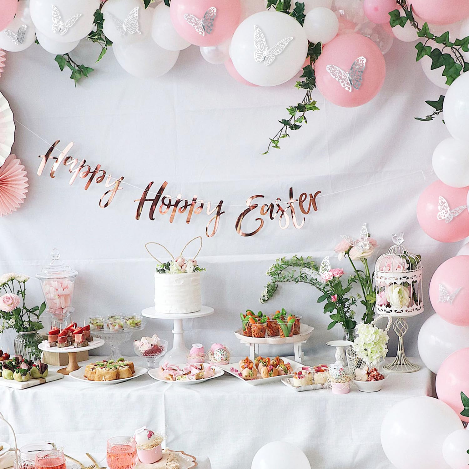 148 Stück Blumenstrauß-Anstecknadeln und 3D-Silber-Schmetterlings-Wanddekor-Set, Blumen-Diamant-Pins mit Schmetterlings-Aufklebern für Hochzeit, Muttertag, Party, Geburtstag, Valentinstag