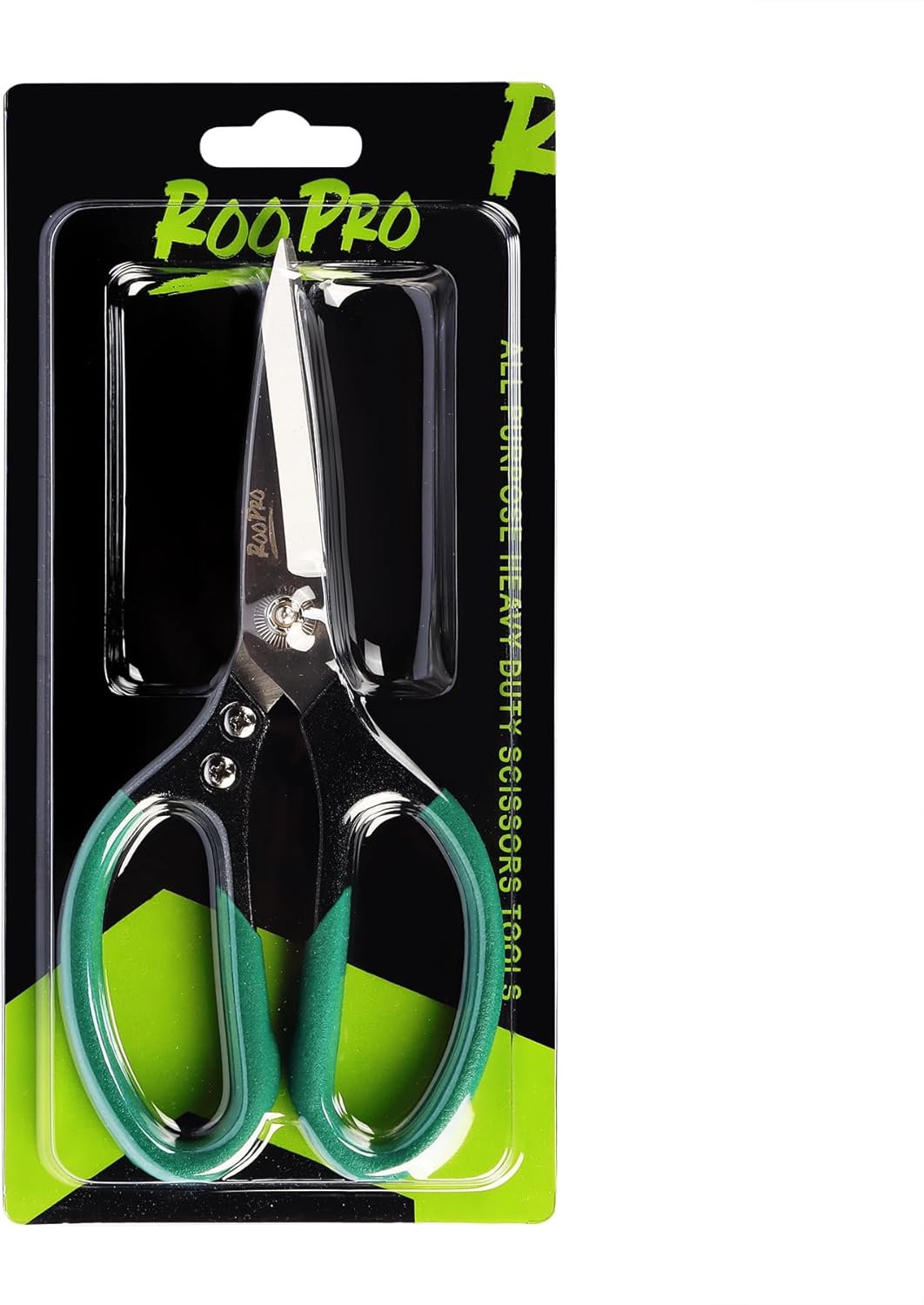 Heavy Duty Scissors All Purpose, 8.5 inch Stainless Steel Utility Sharp Shears, Aluminum Alloy Handle for Cutting Cardboard,Carpet,Fabric,Leather,Rope,Rubber,Plastic and Kitchen or Workshop Use - Image 6