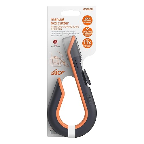 Miniatura 4 de Slice 10503 Box Cutter, Retractable, Utility Knife, Finger Friendly edge, Stays Sharp up to 11x Longer Than Metal , 6 Pack Hoja de bloqueo