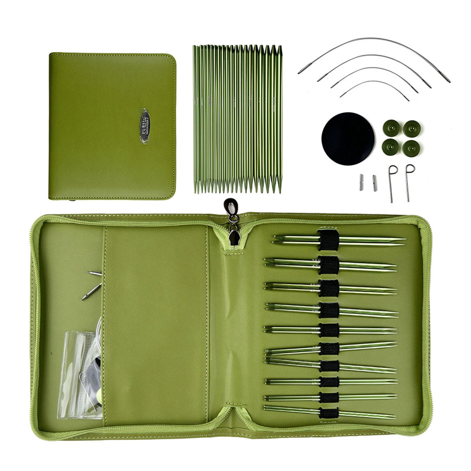 Rundstricknadeln 2, 2 mm–5, 0 mm, austauschbares Rundstricknadel Set mit Etui und Zubehör für Damen, austauschbares Rundstricknadel Set