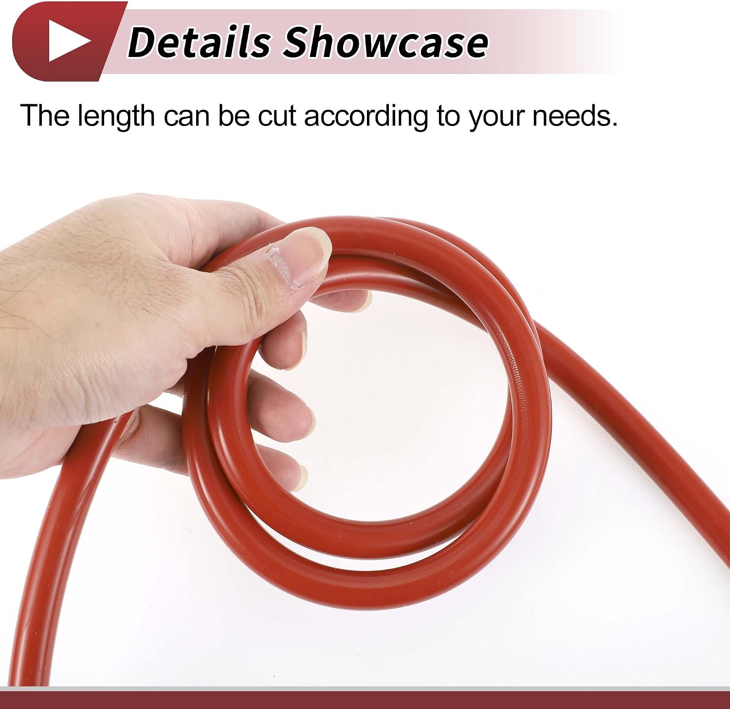 1 Pcs for Air and Water Silicone Vacuum Tubing Hose High Temperature Automotive Vacuum Line 5Ft 3/16" 5mm ID 3.5mm Thickness Red