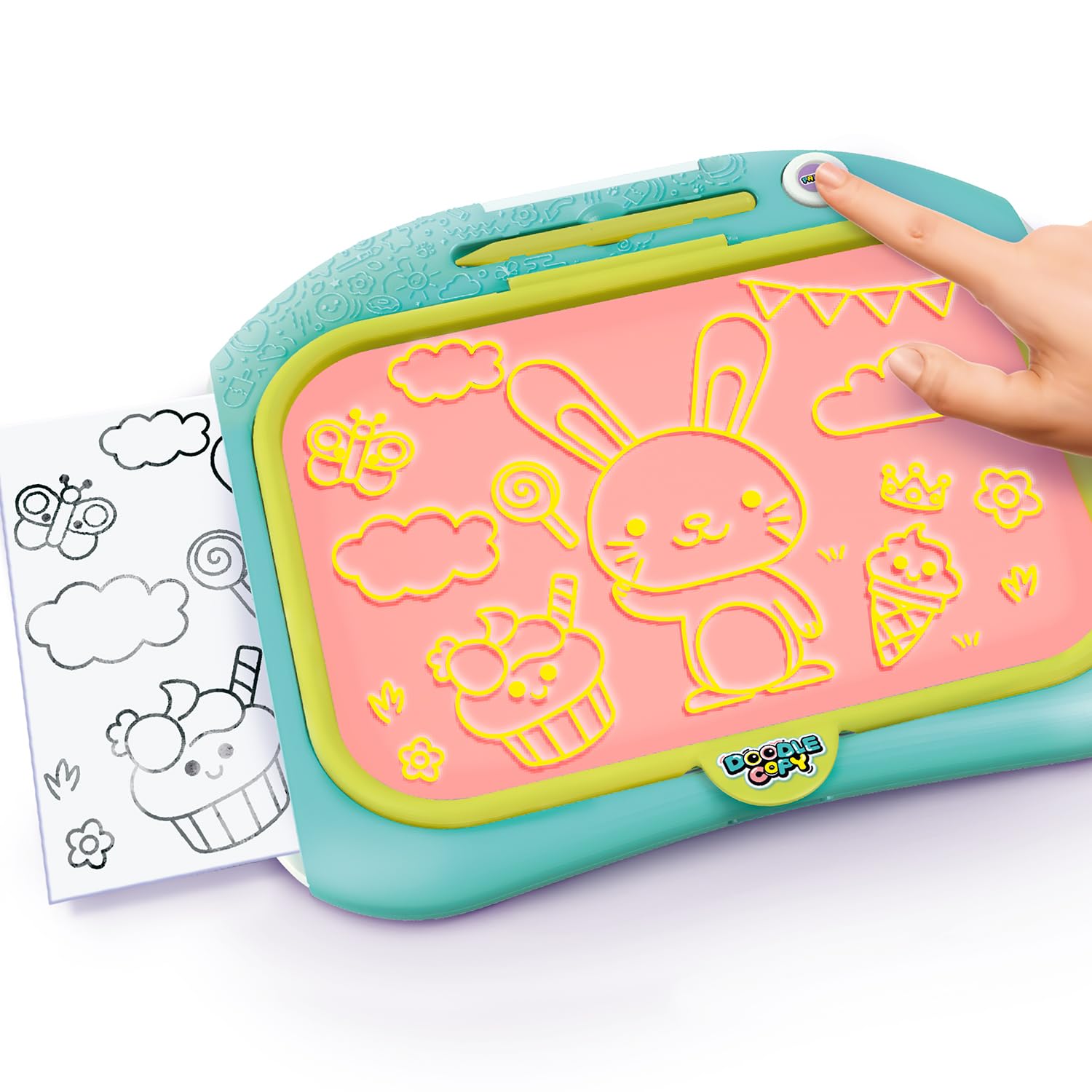 Canal Toys - Tablette Enfant Doodle Copy pour Imprimer Ses Dessins - Compose, Dessine, Imprime et Colorie - Cadeau Enfant 4 Ans + - Loisirs Créatif- 50 Modèles - Tablette Dessin - LIT 004