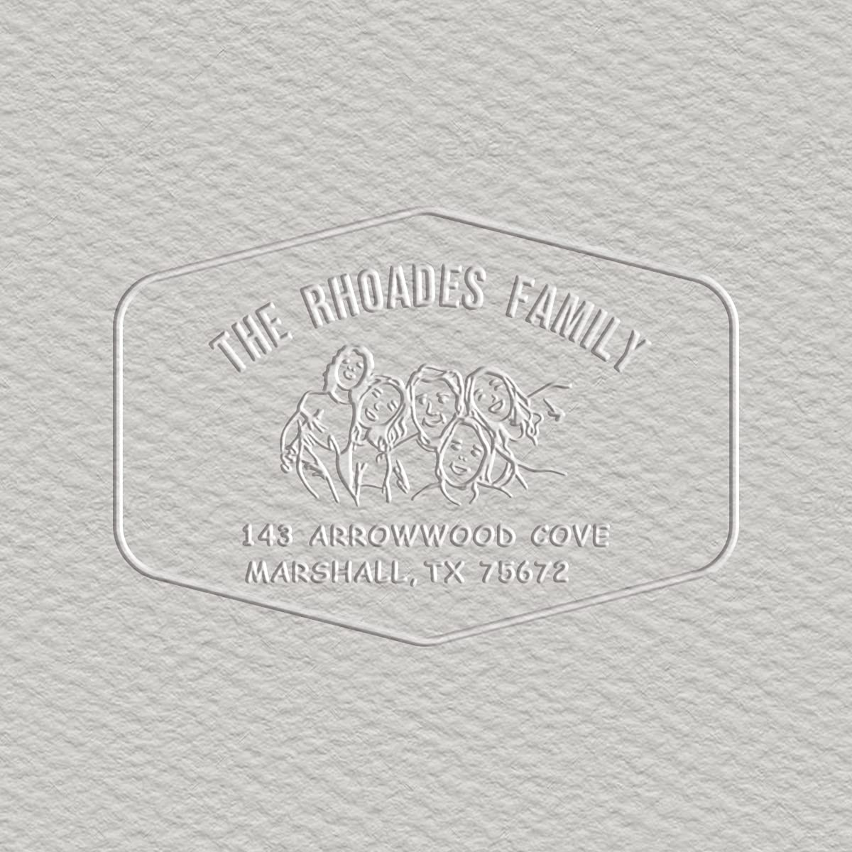 Trodat Family Address Embosser - Hand-Held Embossing Stamp - Seal Embosser Best for Gifts