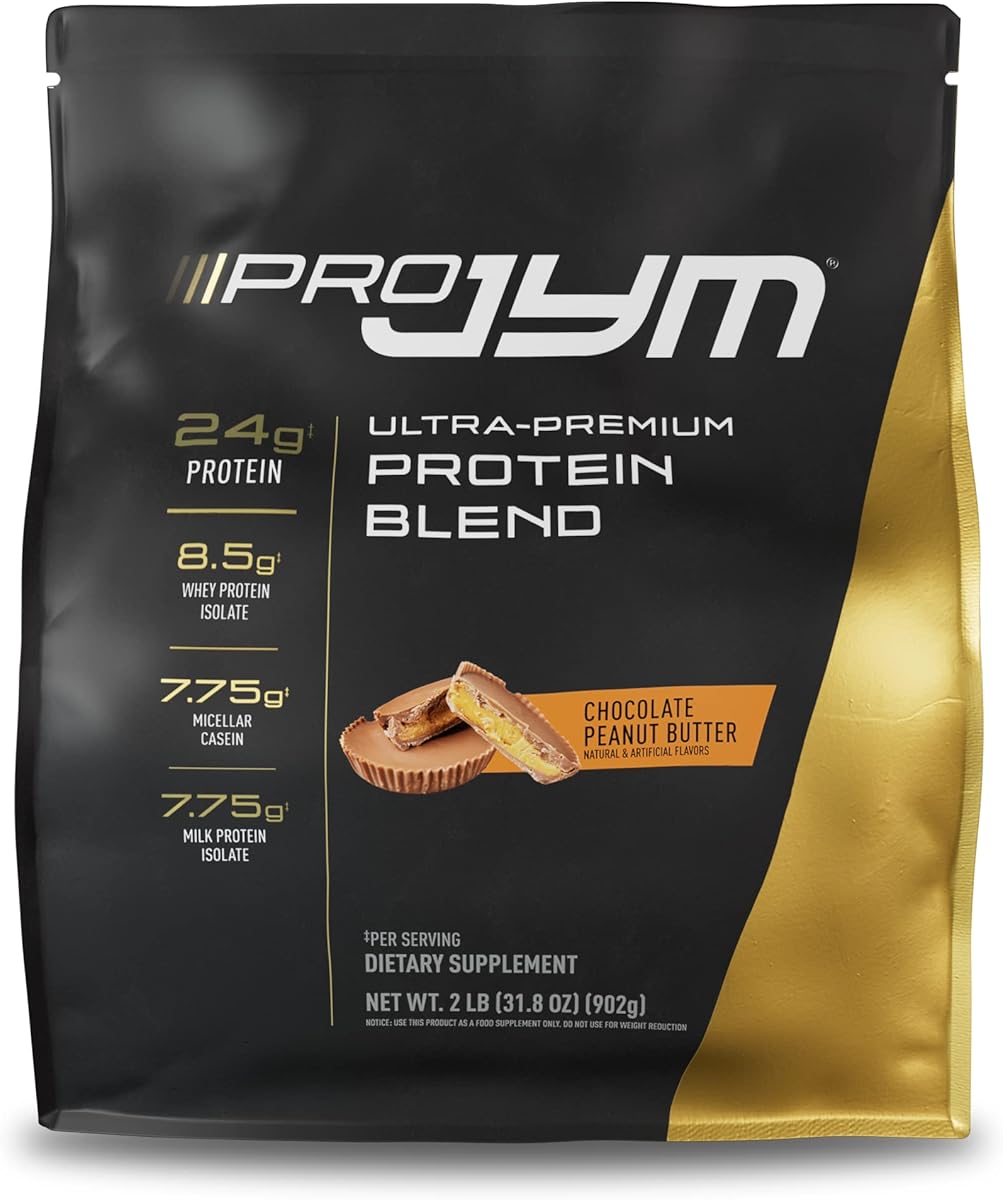 Pro JYM Chocolate Peanut Butter Protein Powder - Whey Protein Isolates, Casein, & Milk Protein, Lean Muscle Building for Men & Women, JYM Supplement Science, 22 Servings : Everything Else