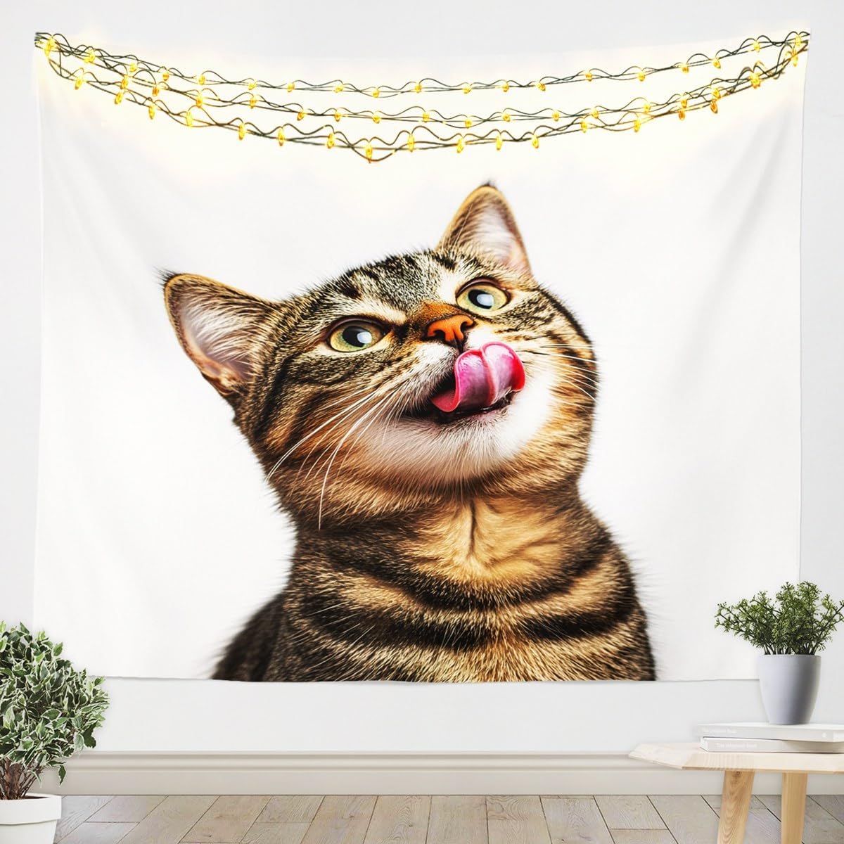 Feelyou Girls Strawberry Tapestry Large 59"x82" Kids Kawaii Strawberry Wall Hanging for Boys Teens Cute Cartoon Strawberry Wall Blanket Anime Wall Art Pink Tapestries image 3