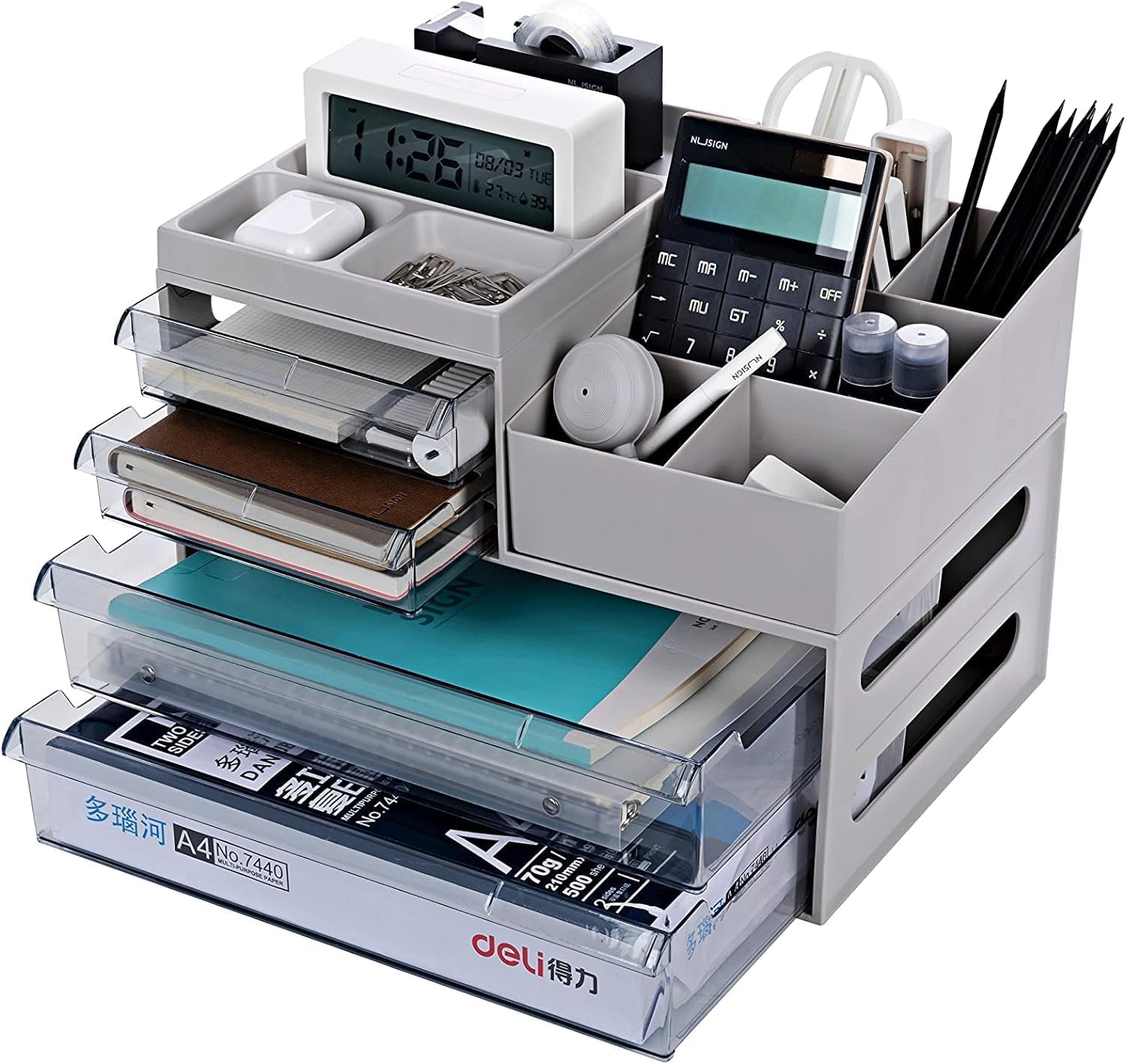 充電機能付き デスクオーガナイザー 多機能 卓上収納 楽天市場】デスクオーガナイザー 多機能卓上収納ボックス