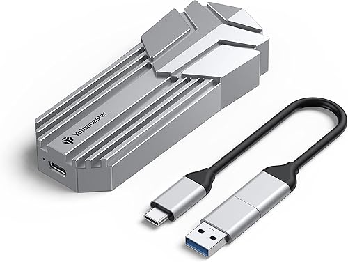 Yottamaster Carcasa NVMe USB C 3.2 de 10 Gbps M.2 NVMe - lector de carcasa externo para SSD NVMe 2230426080 M y B&M Key NVMe de llave, carcasa M.2