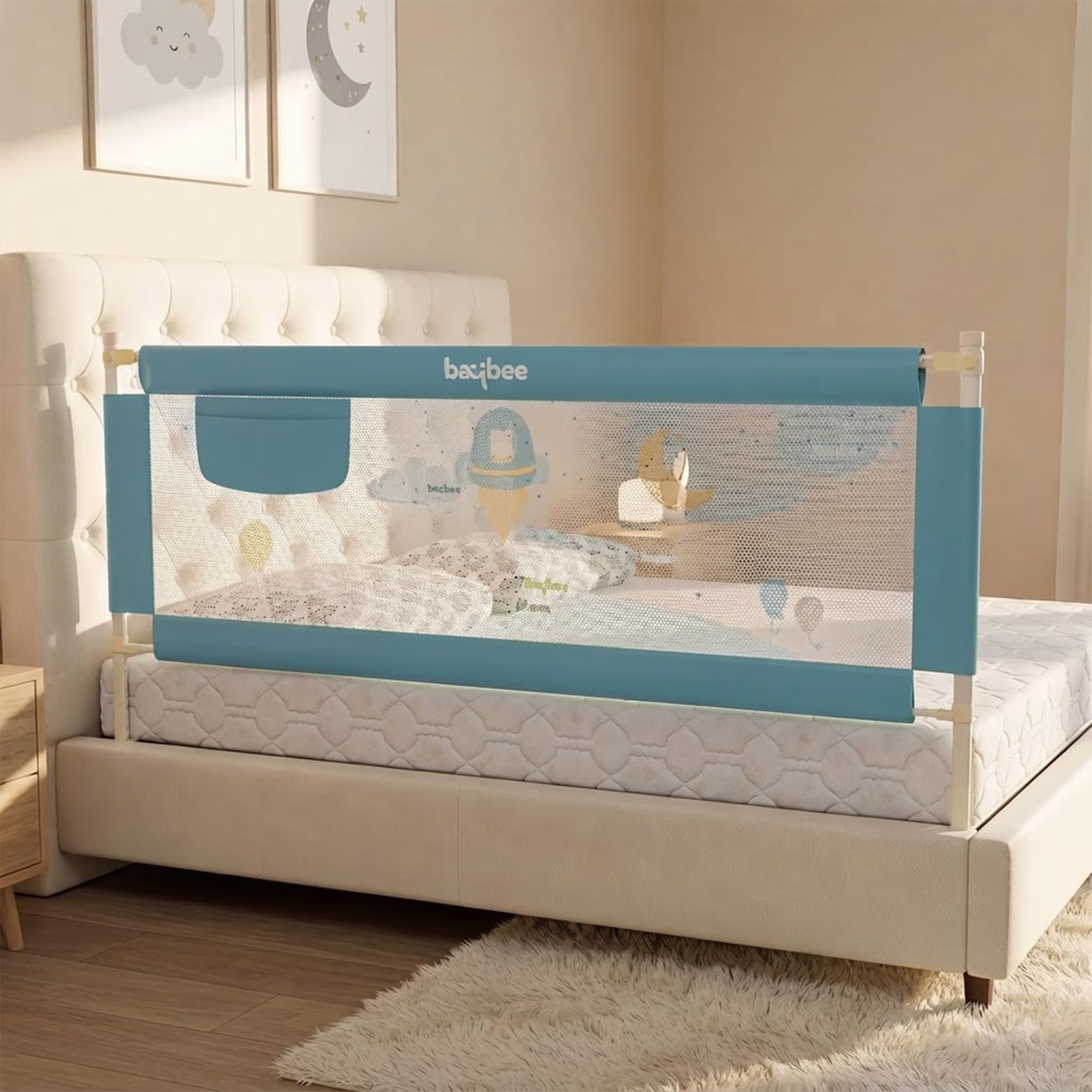 Baby Bed Rail Guard - Prevent Falls & Keep Baby Safe -12