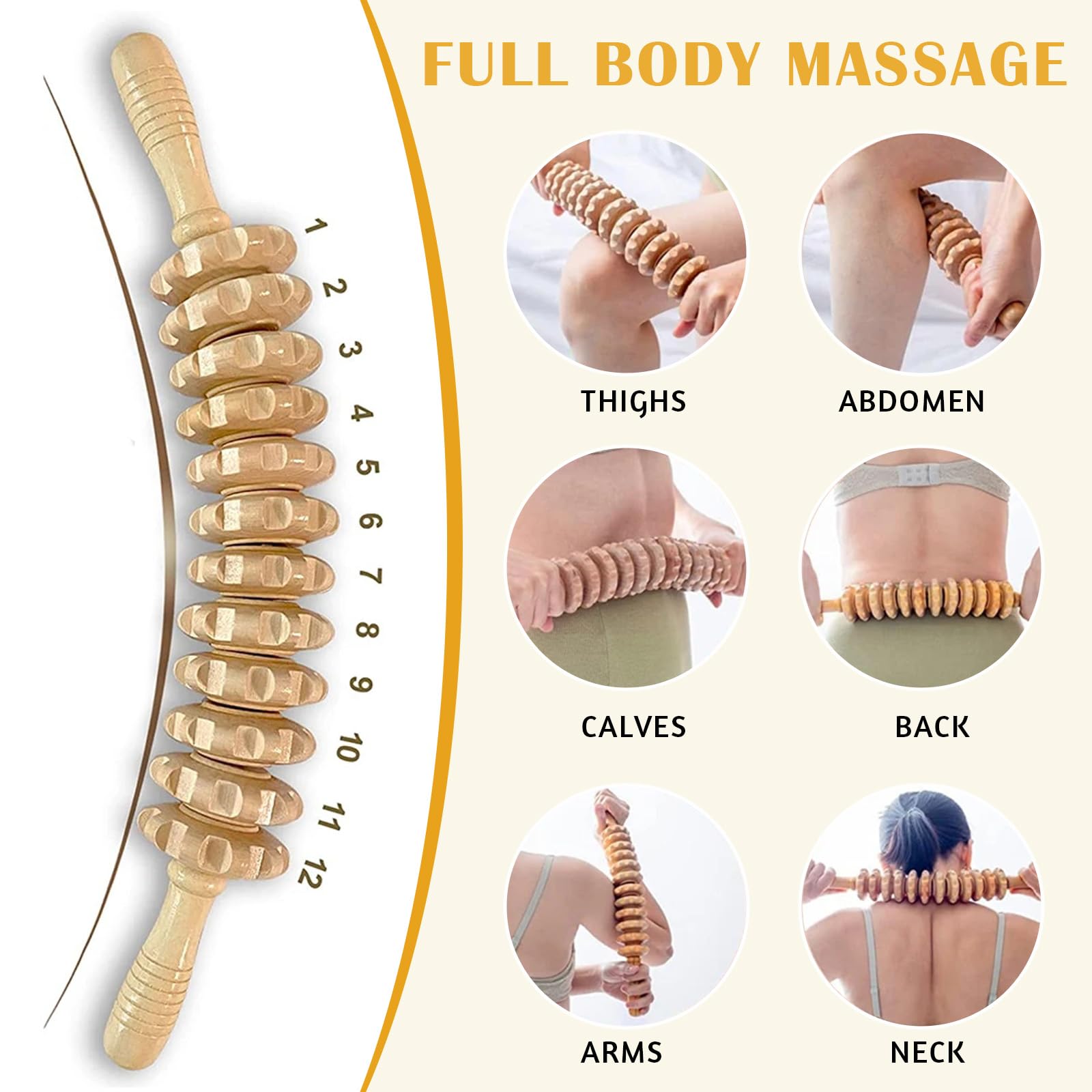 Accessories Anti Celulitis Masajeador Rodillo,Rodillo Masaje Muscular,Rodillo Aparato Anticelulítico,Alivio Del Dolor Muscular Y Relajación