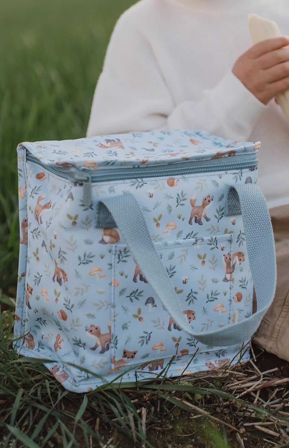 Little Dutch Set Kühltasche, Brotdose Campus & Trinkflasche Pop-up blau Fuchs - Forest Friends