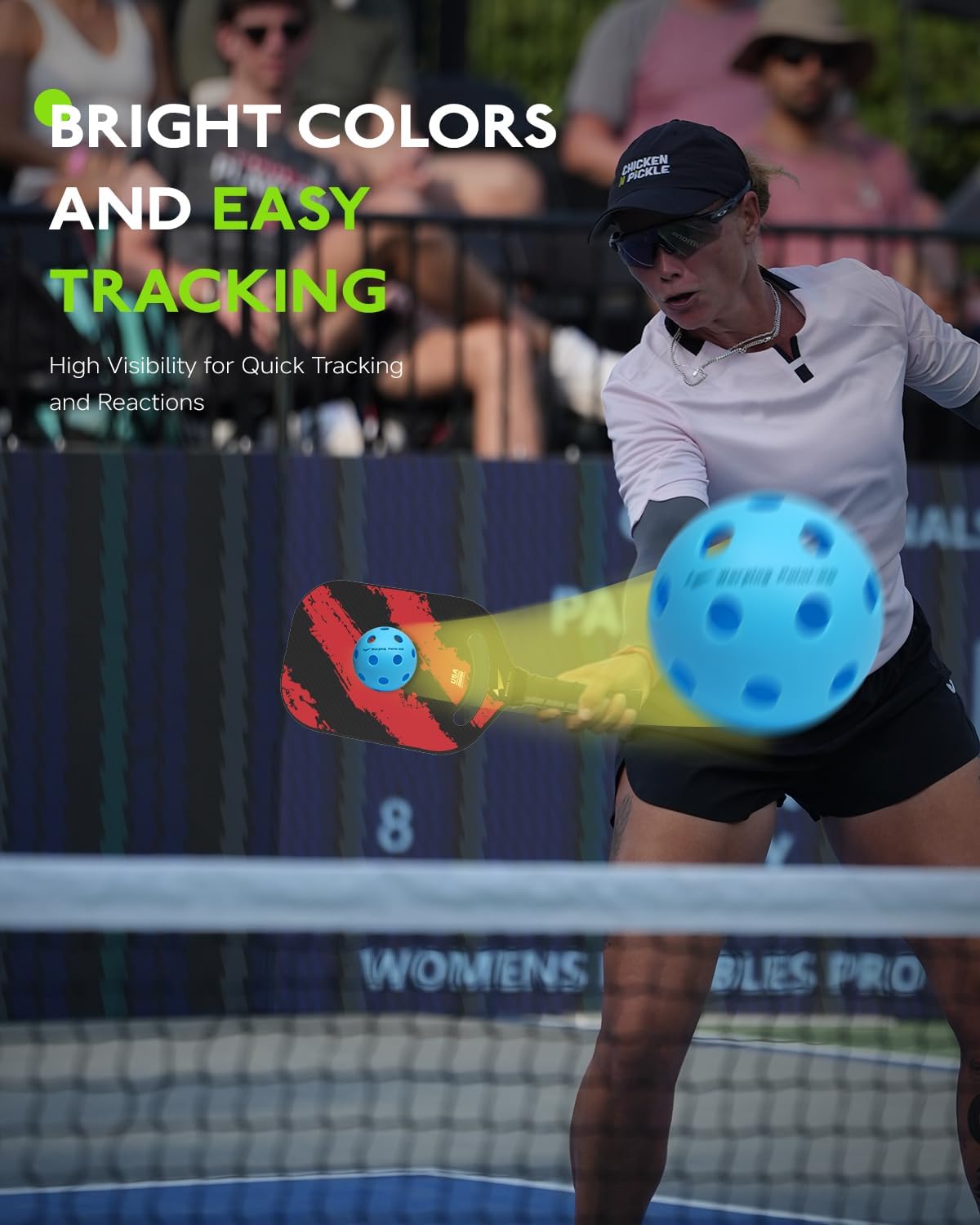 Warping Point Pickleball Balls | 26 Holes, 40 Holes | 4 Pack, 12 Pack | Meet USAPA Specifications | High Bounce Durable Practice Pickle Ball for Beginner & Intermediates | Orange, Blue, Yellow, Green - Image 6