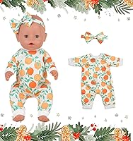 Vista 6 de Ropa de muñeca de bebé recién nacido, a cuadros, mono, falda tutú, accesorios de muñeca para muñecas de 15 a 18 pulgadas
