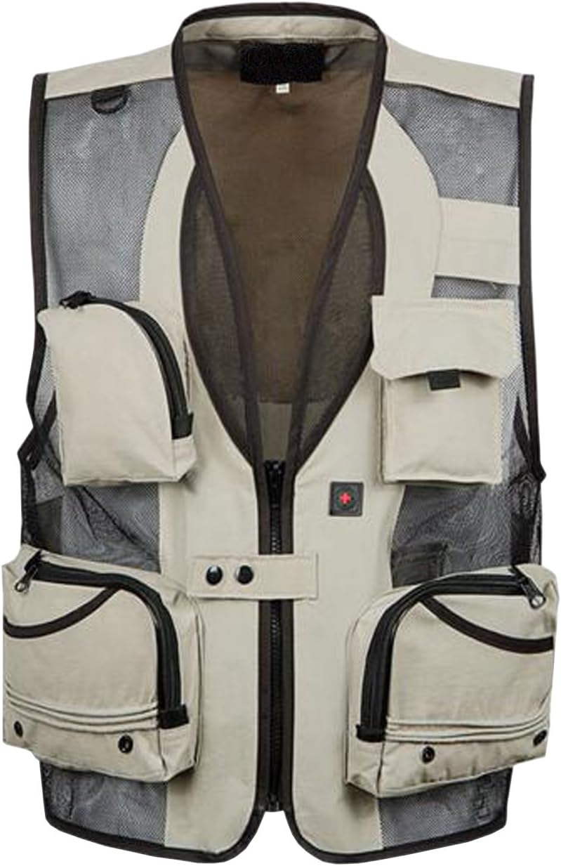 BIKMAN Outdoor Quick-Drying Vest Multi-Pocket Fishing Photography Jacket