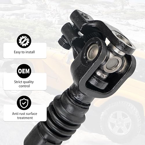 Miniatura 5 de Eje de columna intermedio de dirección inferior compatible con Jeep Cherokee 1984-1994 Jeep Comanche 1986-1992 Reemplazar 4713943 425-284 Eje de