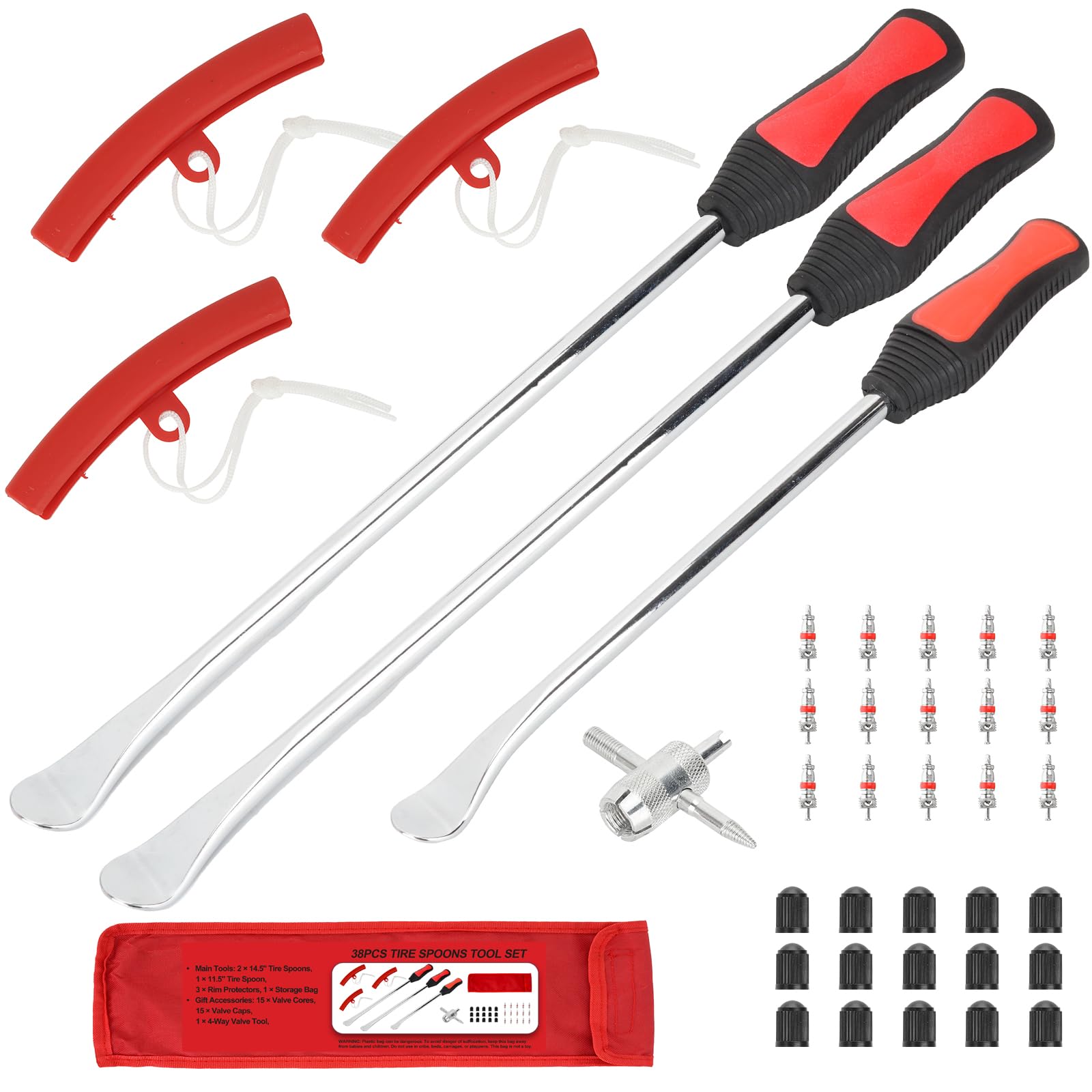 Msuhettu 38PCS Tire Spoons Tool Set