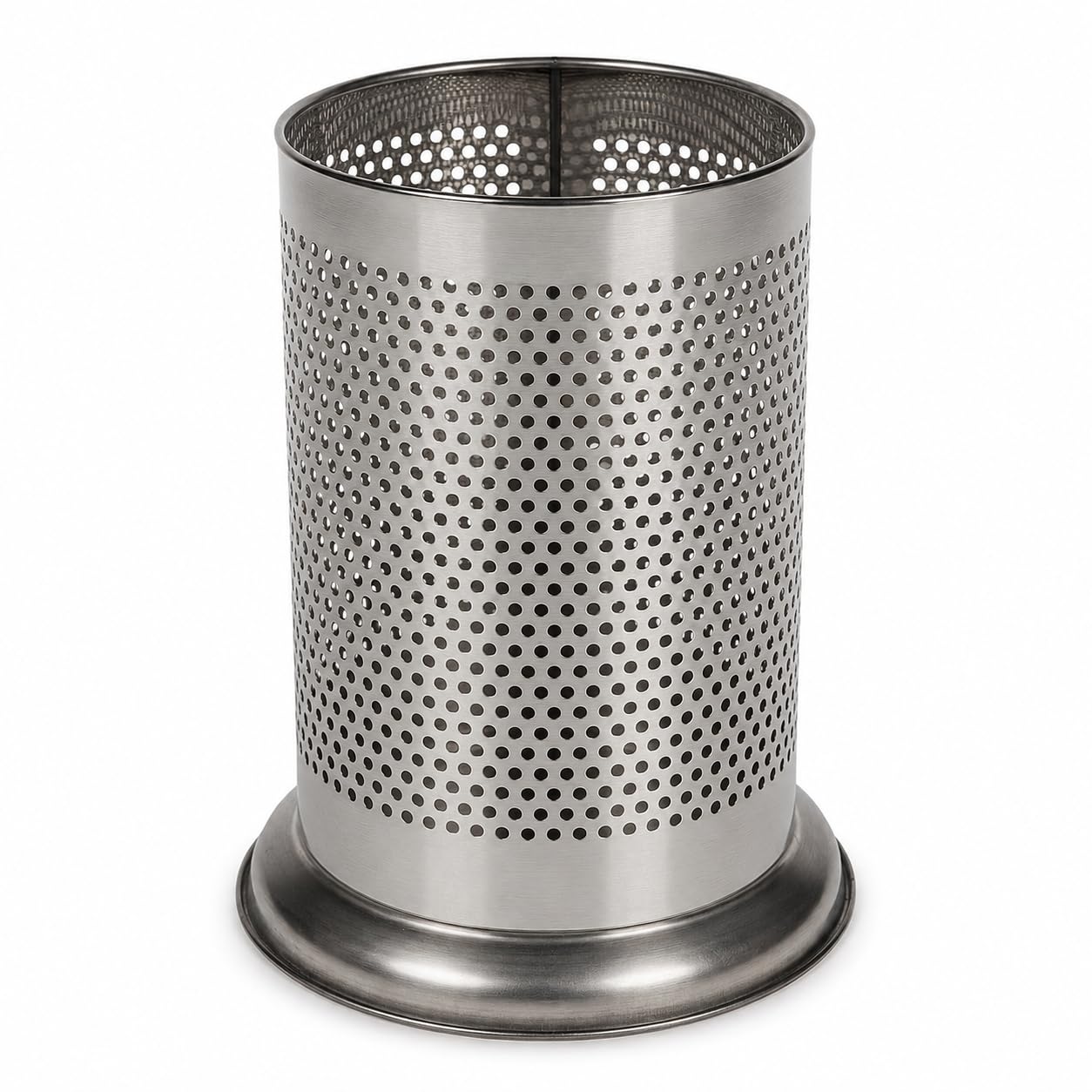 Escorredor de Talheres em Aço Inox com Base Elevada Porta Talheres Organizador para