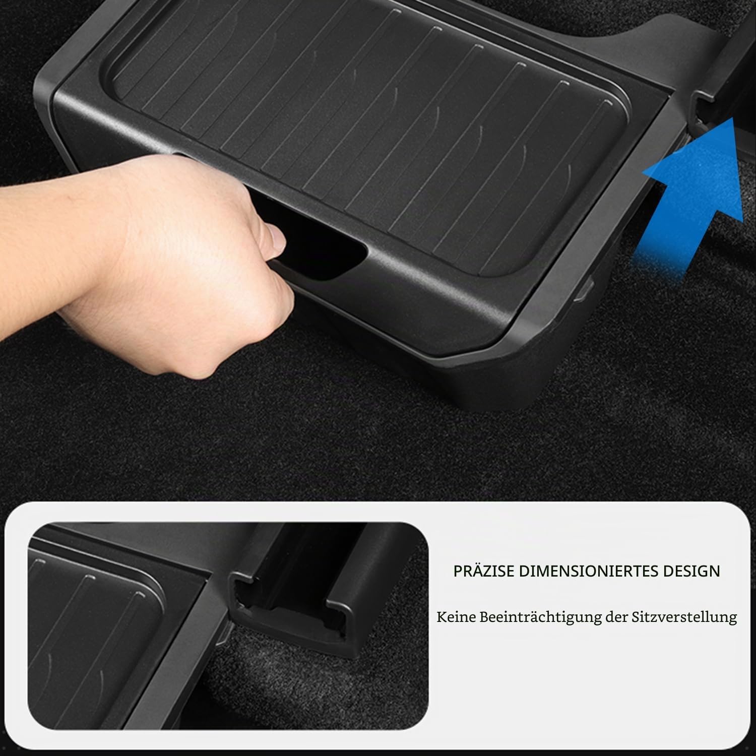 Arcoche Model Y Hinter Center Center Consore Kasten Backseat Beutel Tpe Unter Seat Bin Für Tesla Modell Y Accessories 2026 2025 2024 2023 2022 2021 2020