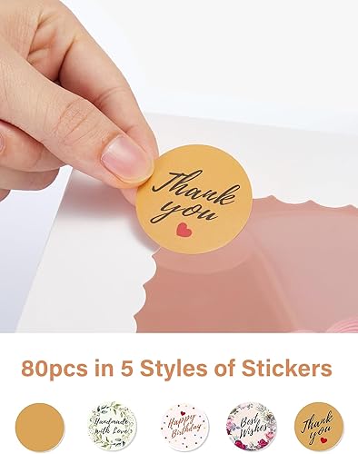 Miniatura 6 de Kootek 10 juegos de cajas para pasteles con tablas para pasteles, recipientes de cartón altos de 10 x 10 x 8 pulgadas para postres de varias capas,