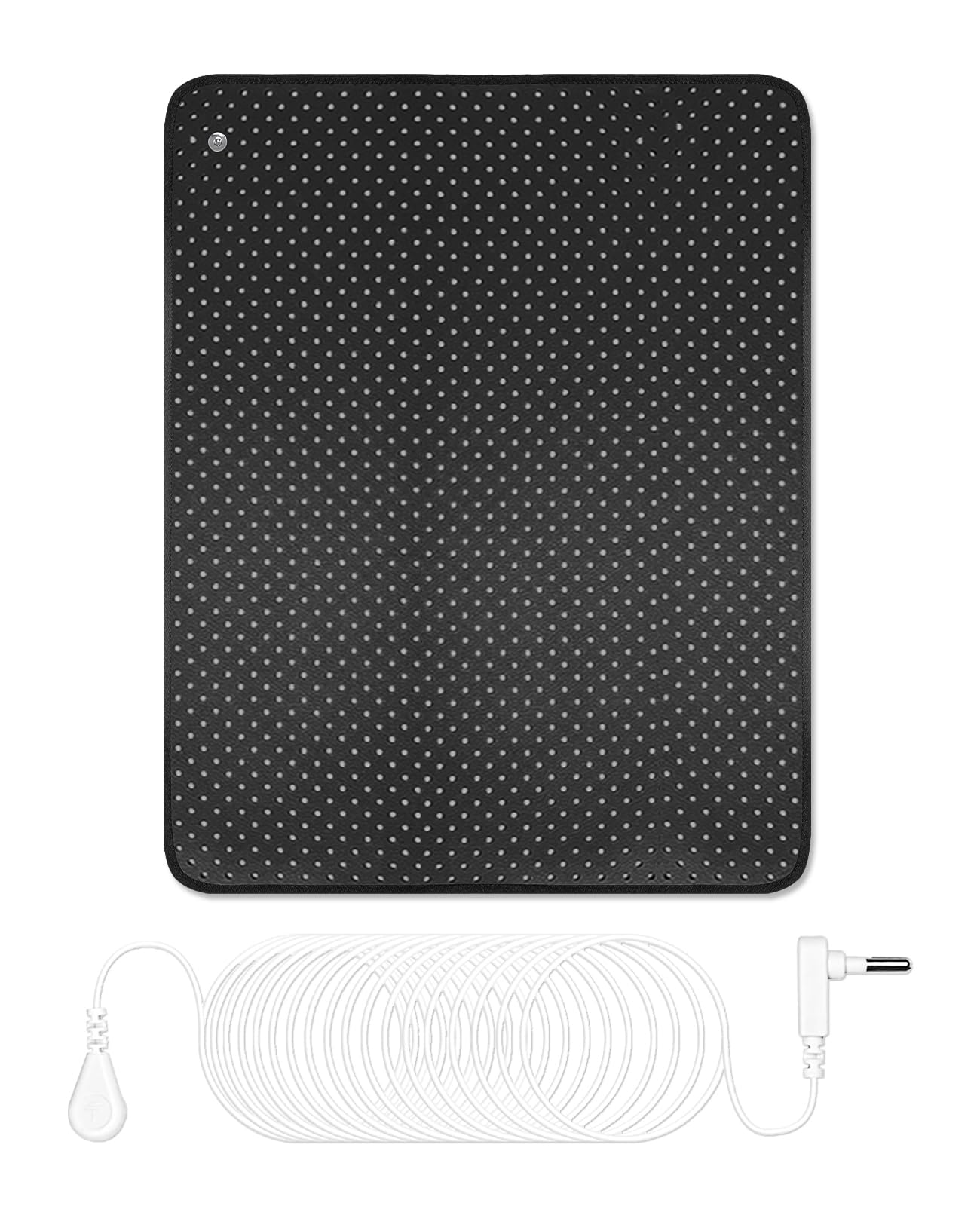 Grounding Mat for Bed Breathable Grounding Pad with Air Holes Grounding Mats for Feet Reduce Inflammation and Stress Earth Connected Pad 12" x 24"