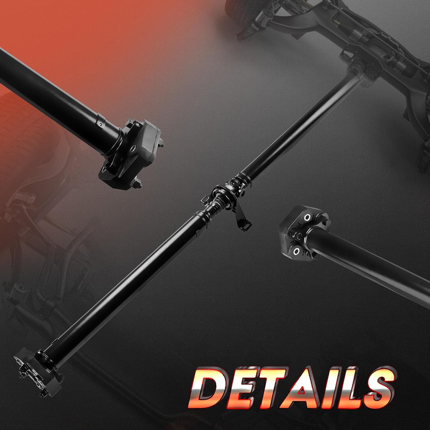 Rear Complete Drive Shaft Fit for Dodge Challenger 2009 2010 2011 2012 2013 V8 5.7L, Automatic Transmission RWD, Prop Shaft Driveshaft Assembly Replace# 4593855AA, 4593855AB