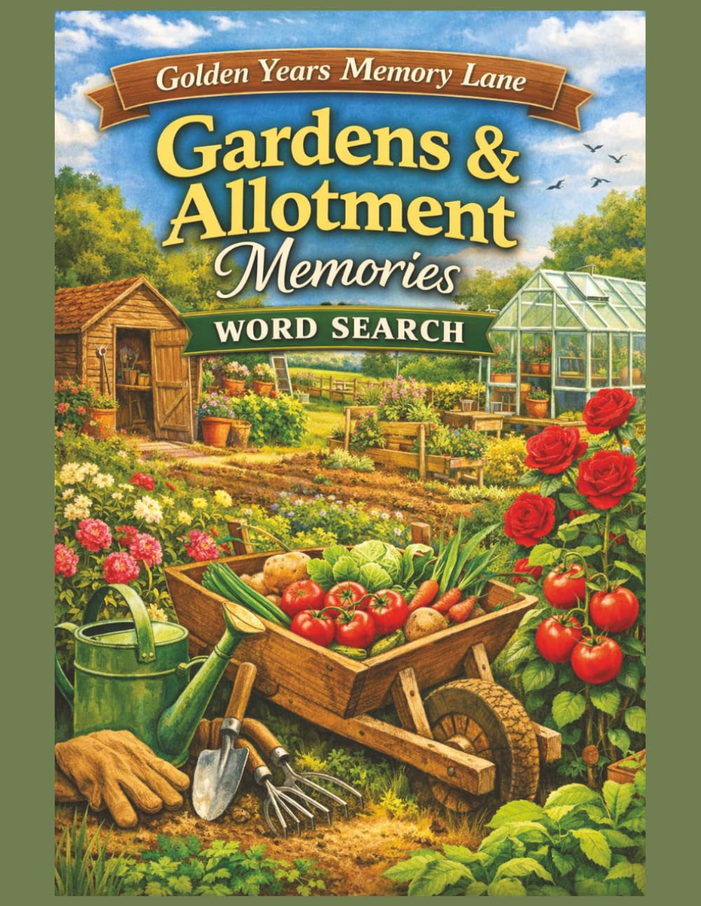 Gardens & Allotment Memories Word Search: 55 Large Print Word Search Puzzles – A Nostalgic Puzzle Book of Gardening, Allotments, Greenhouses & ... (Golden Years Memory Lane Word Search Series)