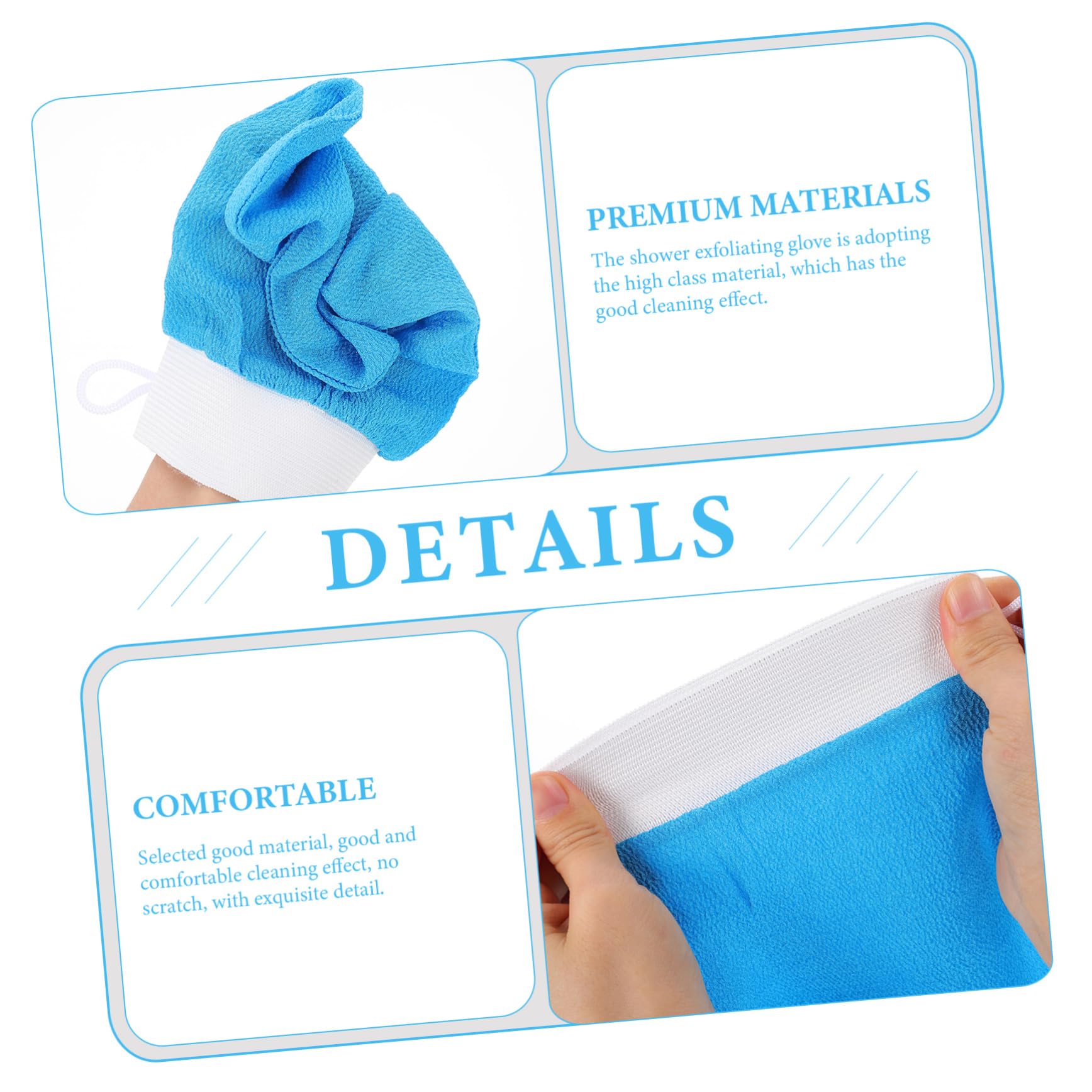 minkissy 10piezas Guantes Exfoliantes De Para Cuerpo Mitones De Baño De Limpieza De Piel Exfoliación y Masaje Color Aleatorio Para Baños Relajantes