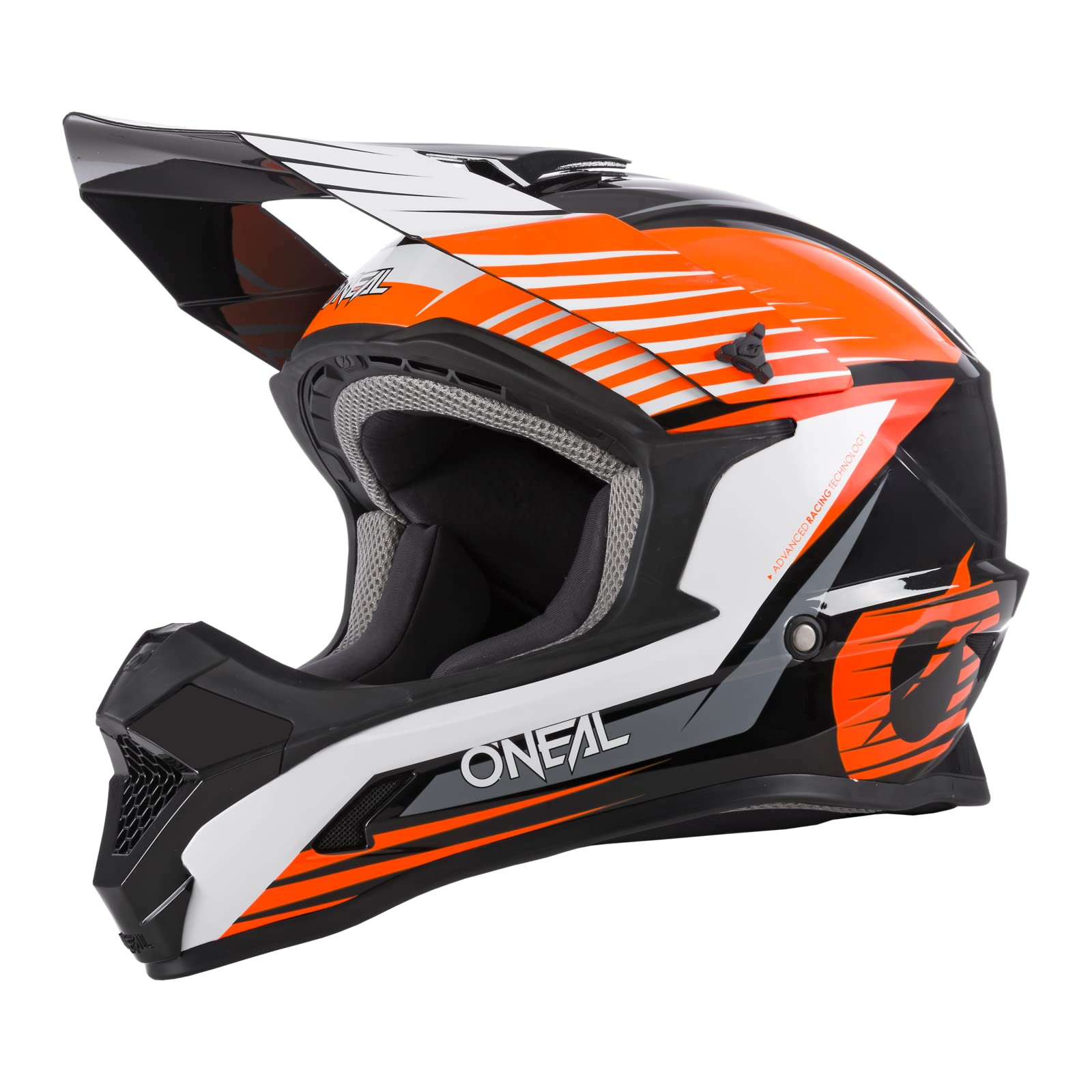 O'NEAL | Motocross Helmet | MX Enduro Motorcycle | ABS shell, ECE 22.05 safety standard, vents for excellent ventilation and cooling | 1SRS Helmet Stream | Adult