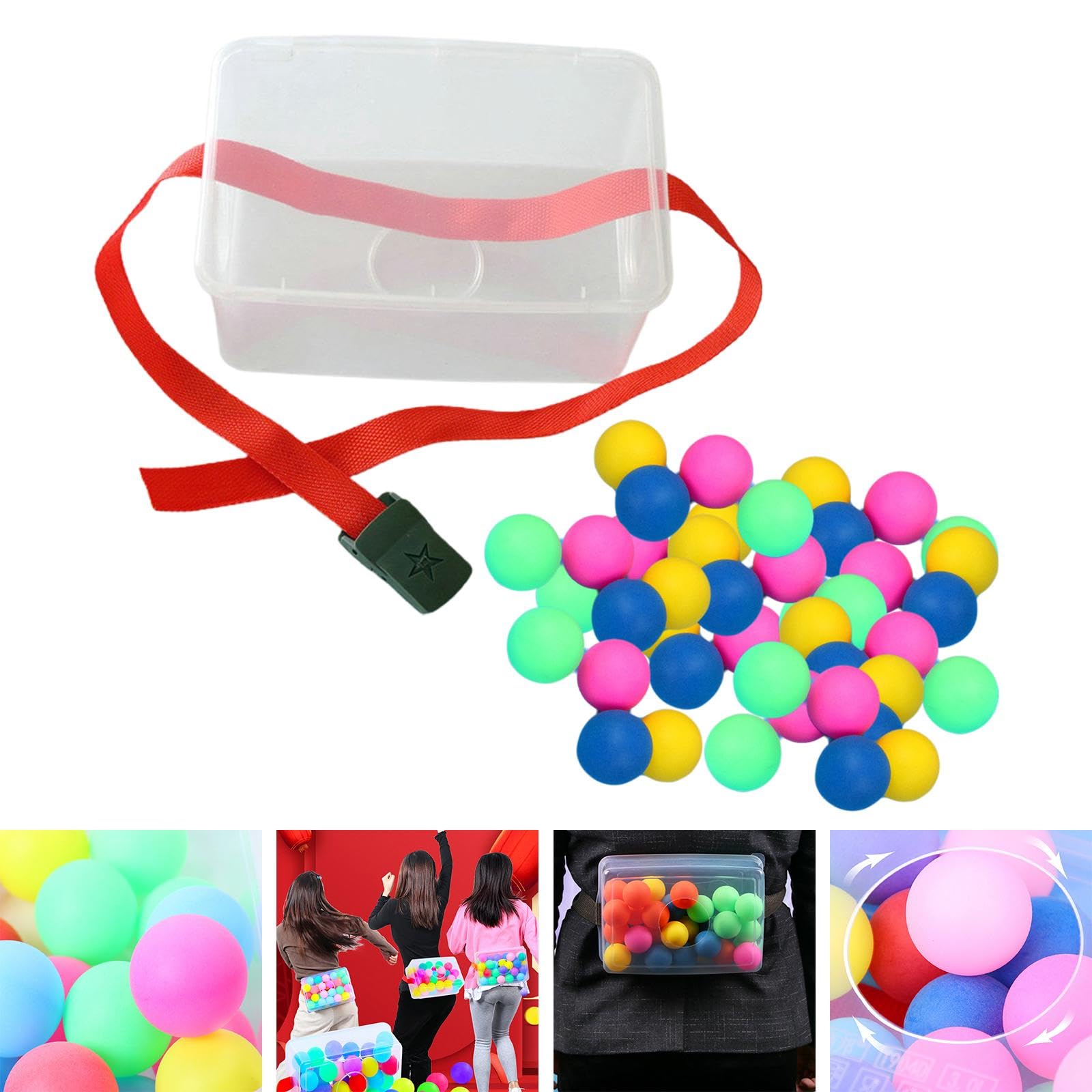 JISADER Schtteln Swing Balls Spiel Wettbewerb Spielzeug Party Spiel fr  Hinterhof Outdoor Indoor, Roter Riemen: Amazon.de: Spielzeug