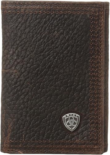 Miniatura 3 de Ariat Rowdy - Cartera de tres pliegues para hombre Marrón