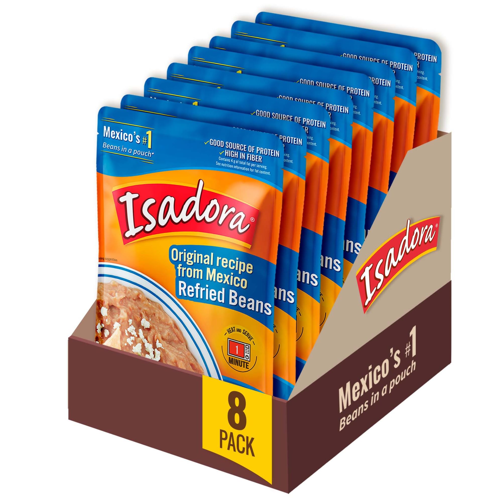 Isadora Original Refried Beans, 15.2-Ounce (Pack of 8)