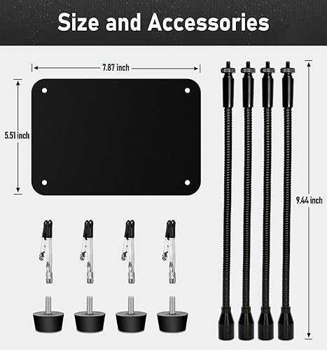 Miniatura 5 de Estación de soldadura de manos de ayuda, herramienta de soldadura de tercera mano, 4 brazos flexibles, manos de ayuda para reparación electrónica,