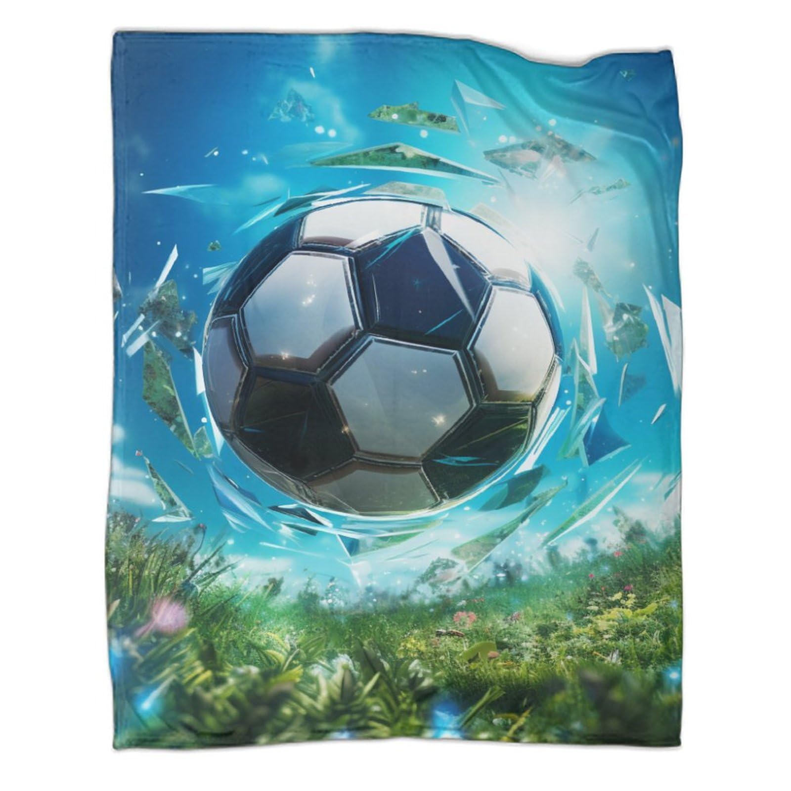 Couverture de sport contre les coups de froid au bureau grâce au plaid football