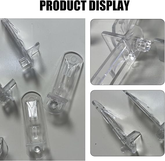 20pcs Plastic Locking Shelf Pins Shelf Support Pegs Fits 5mm Diameter Hole & 20mm Thick Shelves Cabinet Clear Self-Locking Bracket for Kitchen Furniture Book Shelves