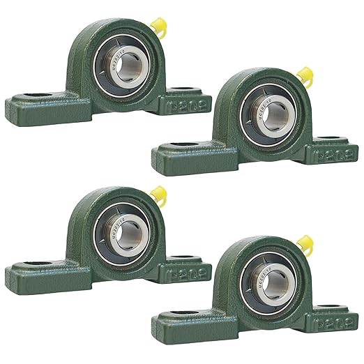 4 Pack UCP202-10 Pillow Block Bearing - 5/8 inch Mounted Pillow Block Bearings Solid Cast Iron Base - Self Alignment …