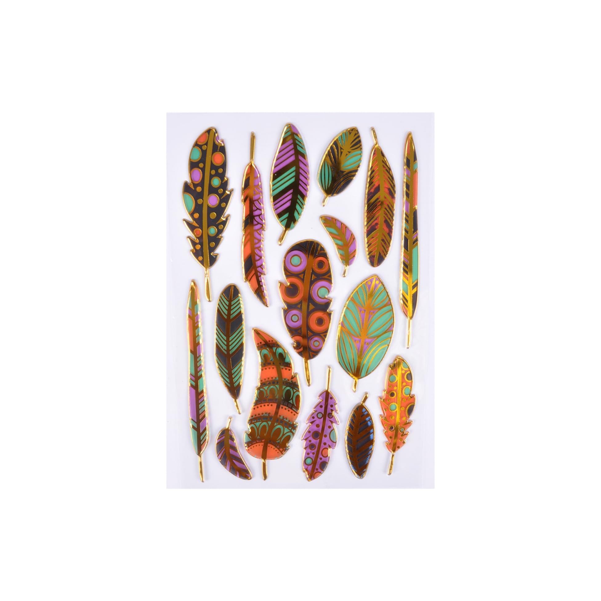 Homéa, Stickers Plumes Effet Métal