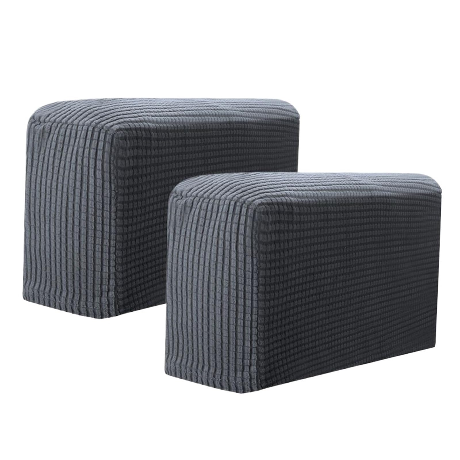 SFOIKVG Arm Covers 2PCS Removable Armrest Covers Furniture Stretchy Chair Sofa Couch Arm Protector for Sofa Chair(Dark grey)