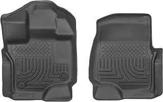 Husky Liners WeatherBeater Floor Liners for 2015-2026 Ford F-150 SuperCrew & SuperCab - Laser-Fit Front Row Black Mats