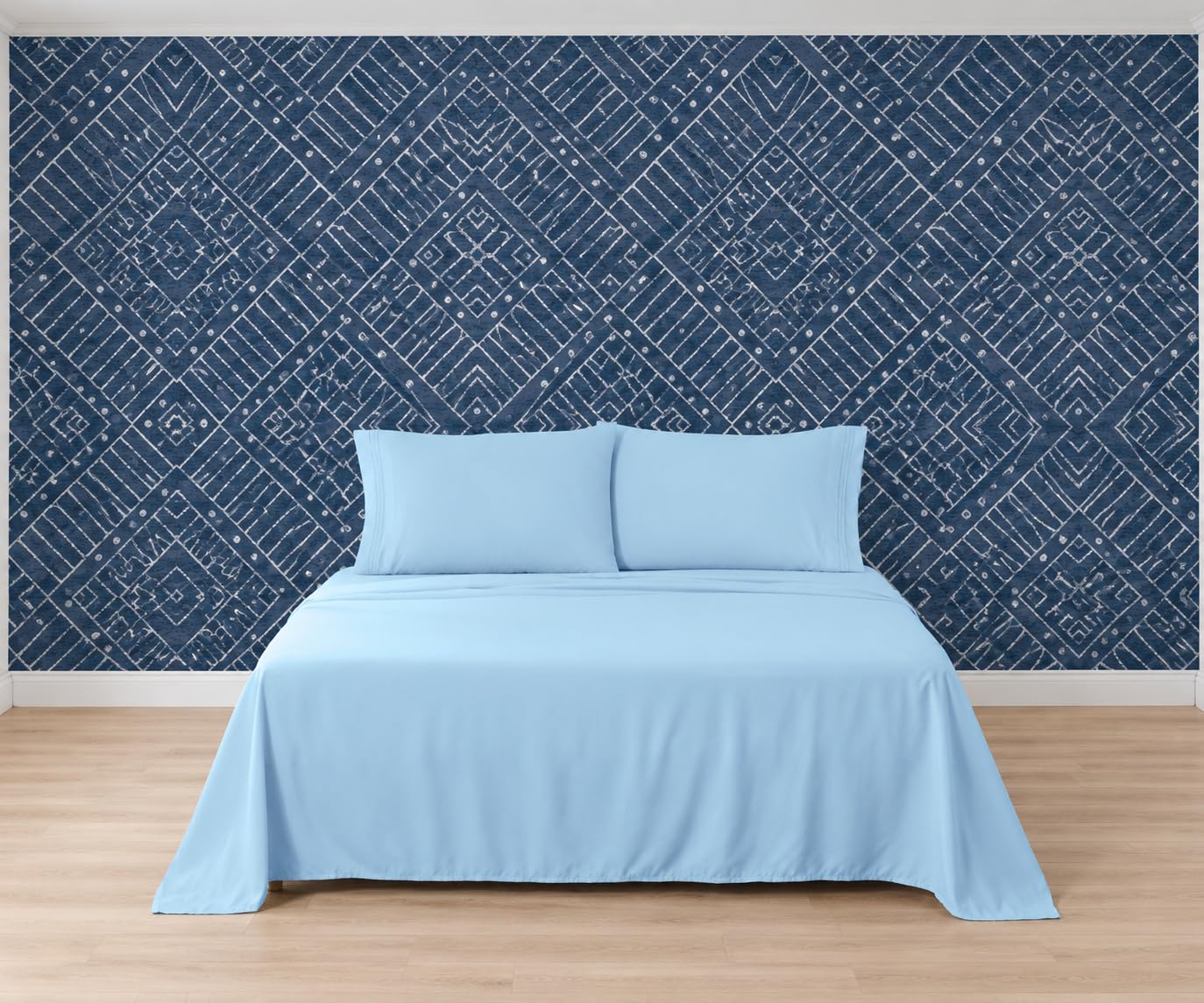 King Size Sheet Set Sky Blue - 1500 Supreme Collection Extra Soft Sheet Set - Luxury Bed Sheets Set with Deep Pocket Wrinkle Free Bedding