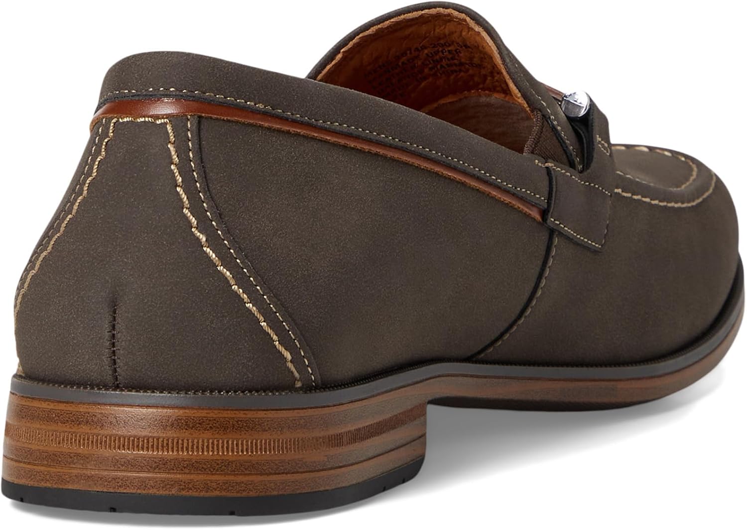 Stacy Adams Men's Richardson Moc Toe Slip On Loafer, Brown, 14 - Image 5