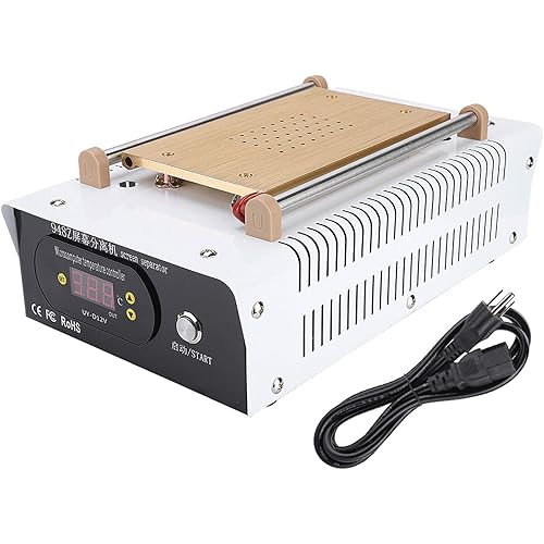 AYNEFY Screen Separator, 8Inch LCD Separator Machine Built-in Pump Vacuum Separator Screen Repair Glass Separation Device for Mobile Phone Repair 110V US Plug