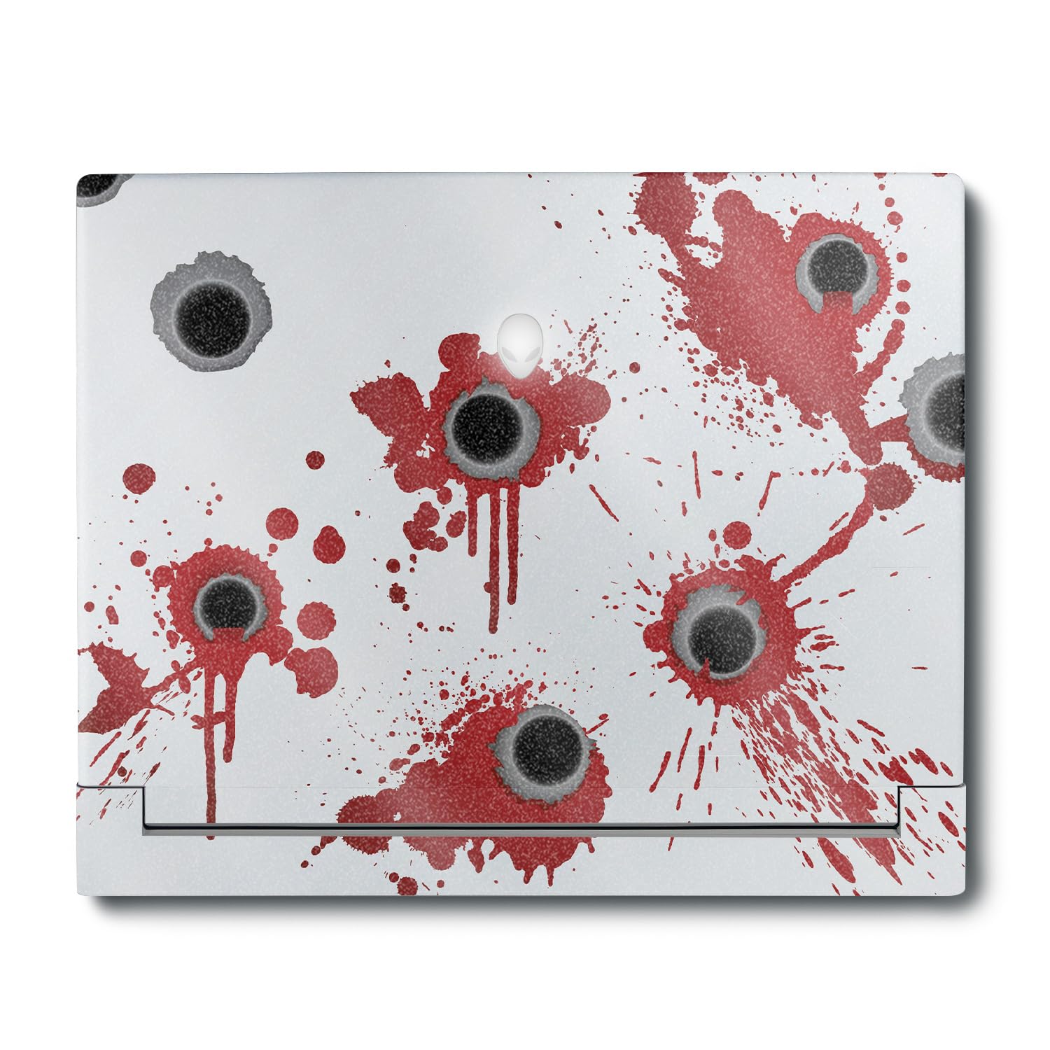 MightySkins Glossy Glitter Skin Compatible with Alienware X16 R1 (2023) Full Wrap Kit - Bullet Holes | Protective, Durable High-Gloss Glitter Finish | Easy to Apply &amp; Change Styles | Made in The USA