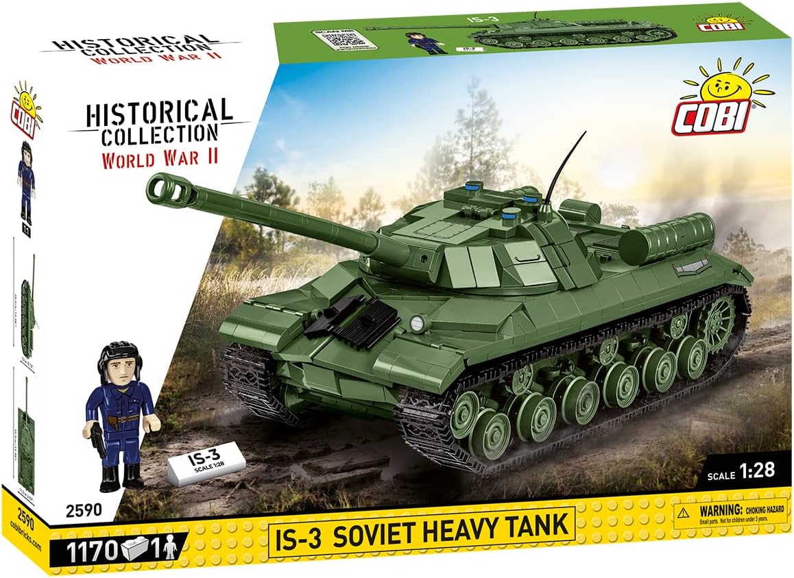 COBI Historical Collection WWII is-3 Soviet Heavy Tank Building Set, 1170 Pieces