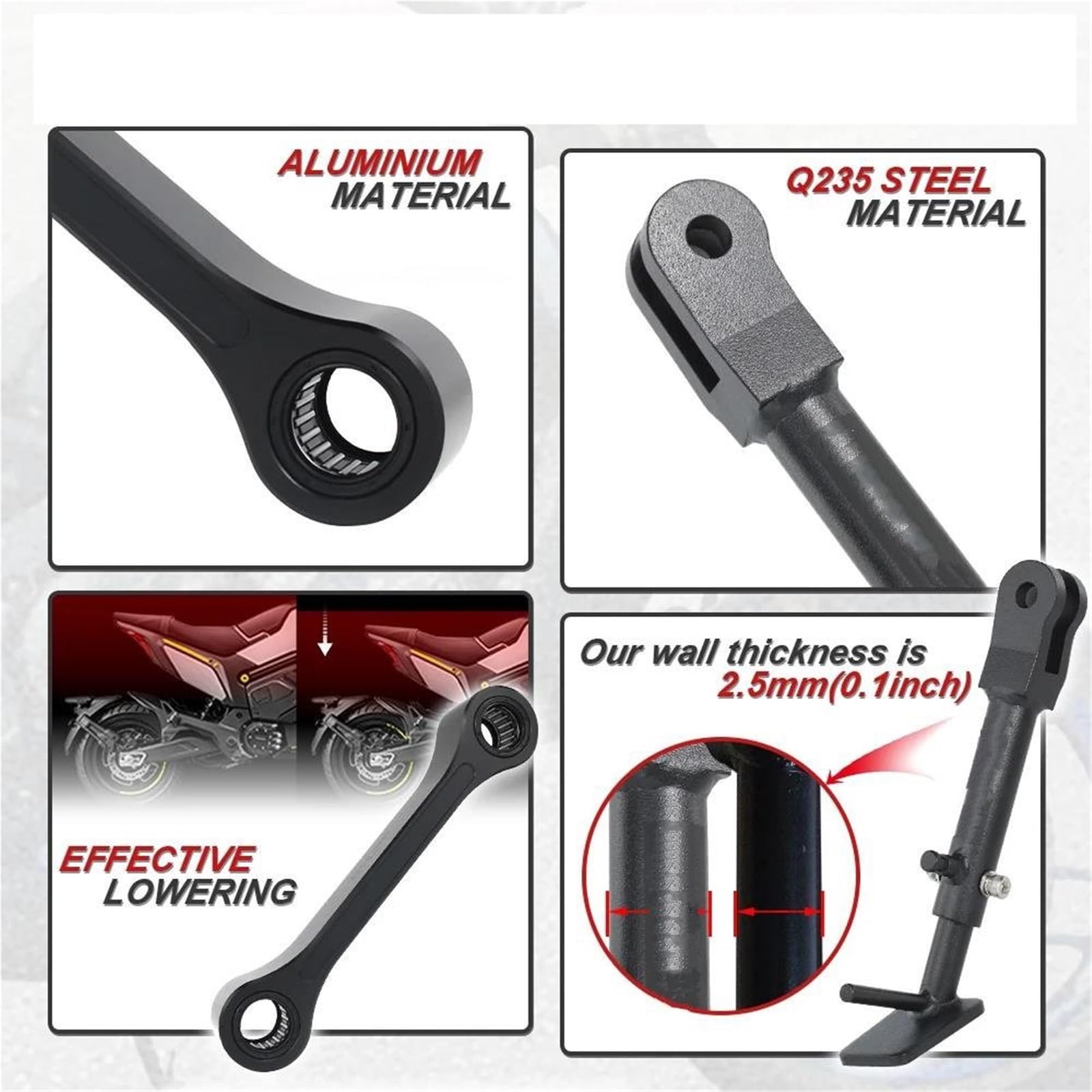 Rivestimenti Laterali Moto Sospensione Posteriore Cavalletto Regolabile Cavalletto Laterale per Y&amaha per Tracer MT09 MT09 SP 9 GT XSR900 2021-2024