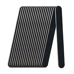 20 Pack 100 180 Grit Nail Files Black Professional Reusable Emery Boards Nail File Manicure Tool Suitable for