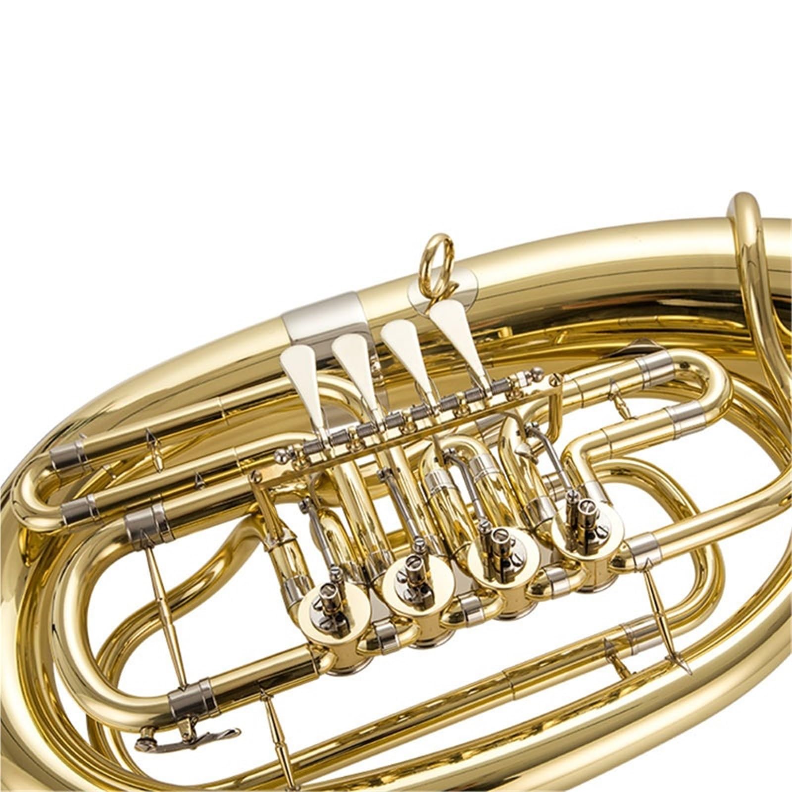 Kit Deuphonium Euphonium Si Bémol Quatre Touches Plates Instrument En Cuivre Adapté Aux Débutants Et Examens Notés
