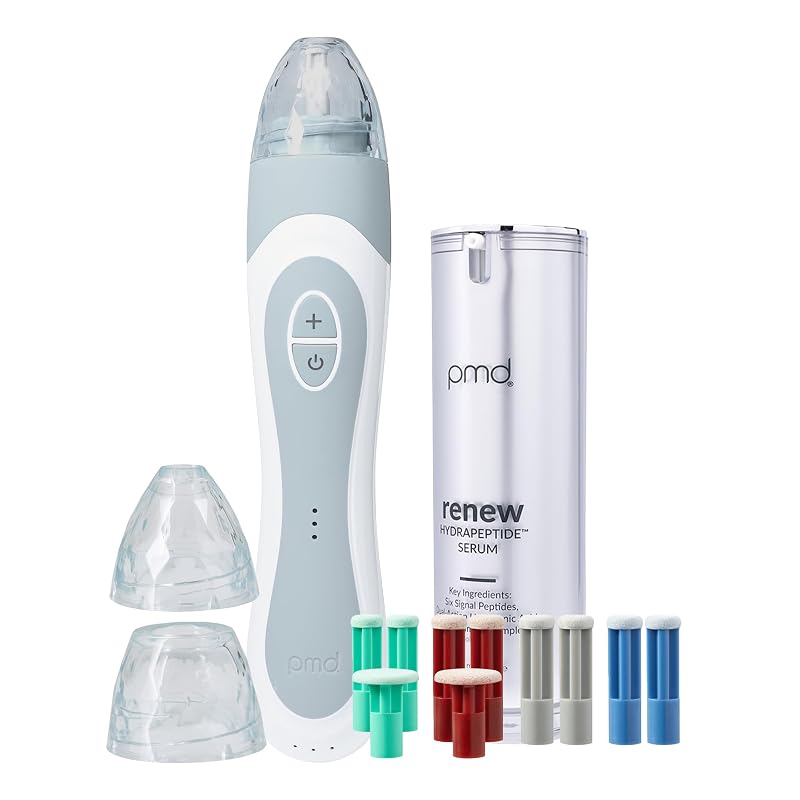 PMD Beauty Personal Microderm Elite Pro, aparelho de esfoliação facial e corporal, conjunto