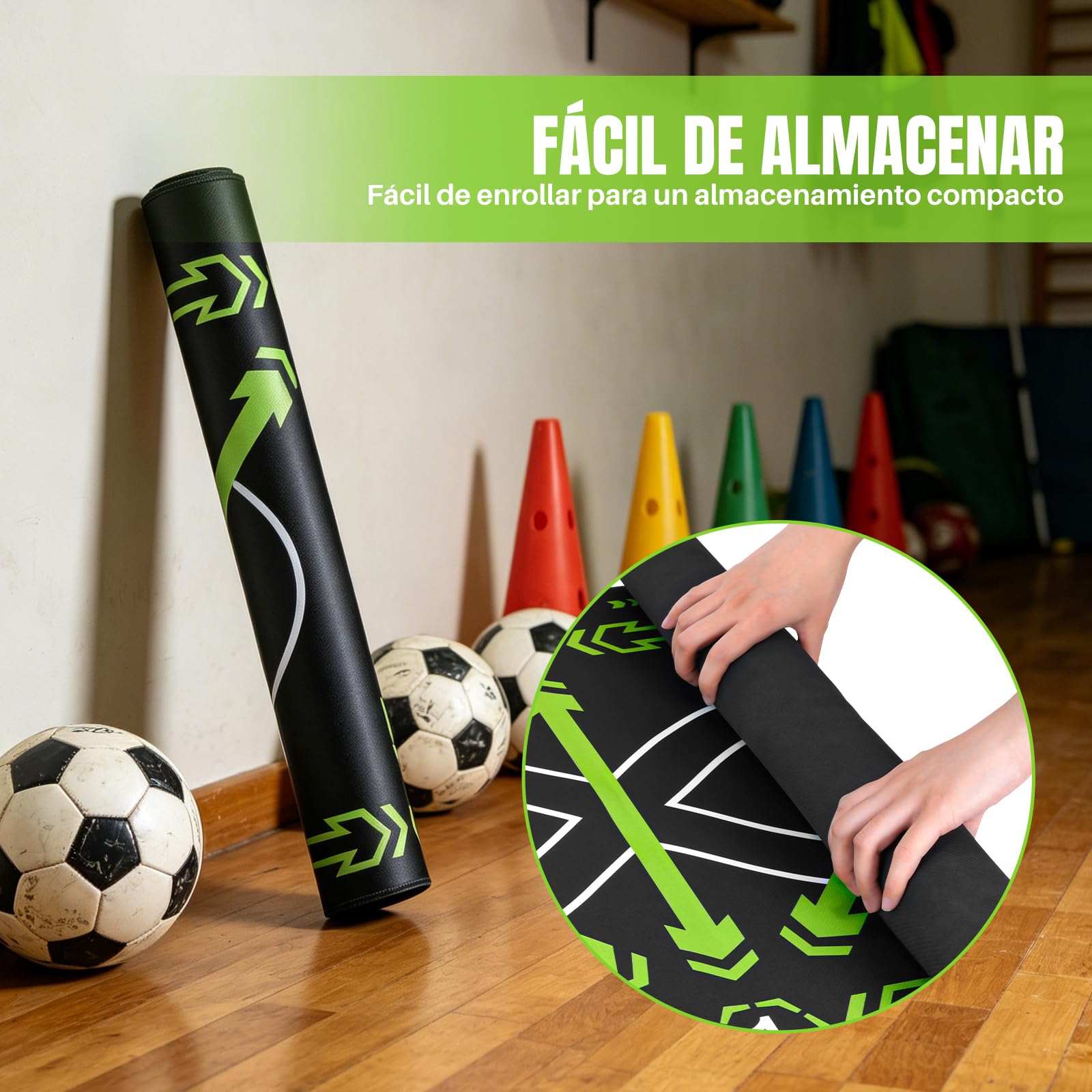 Hikeen Cinturón Entrenamiento Fútbol Ajustable (Incluye Balón): Kit Entrenamiento Futbol con Pelota con Cuerda para Entrenamiento Futbol, Accesorios Futbol para Juegos de Futbol