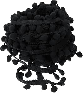 Uxcell 20 Yard Dark Gray Pom Pom Trim - Polyester Embroidery Fringe Ribbon For DIY Crafts & Decor - View #10
